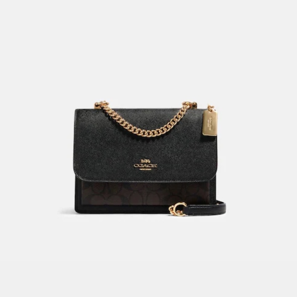 Klare Crossbody In Signature Canvas Coach Purse